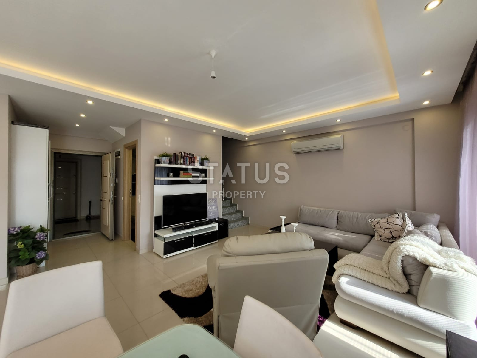 Двухуровневые апартаменты 2+1 в трёх минутах от пляжа Клеопатры, 120 м2 фото 4