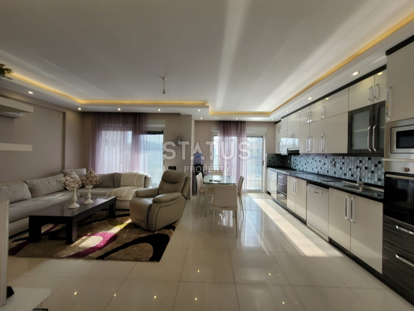 Двухуровневые апартаменты 2+1 в трёх минутах от пляжа Клеопатры, 120 м2 фото 6