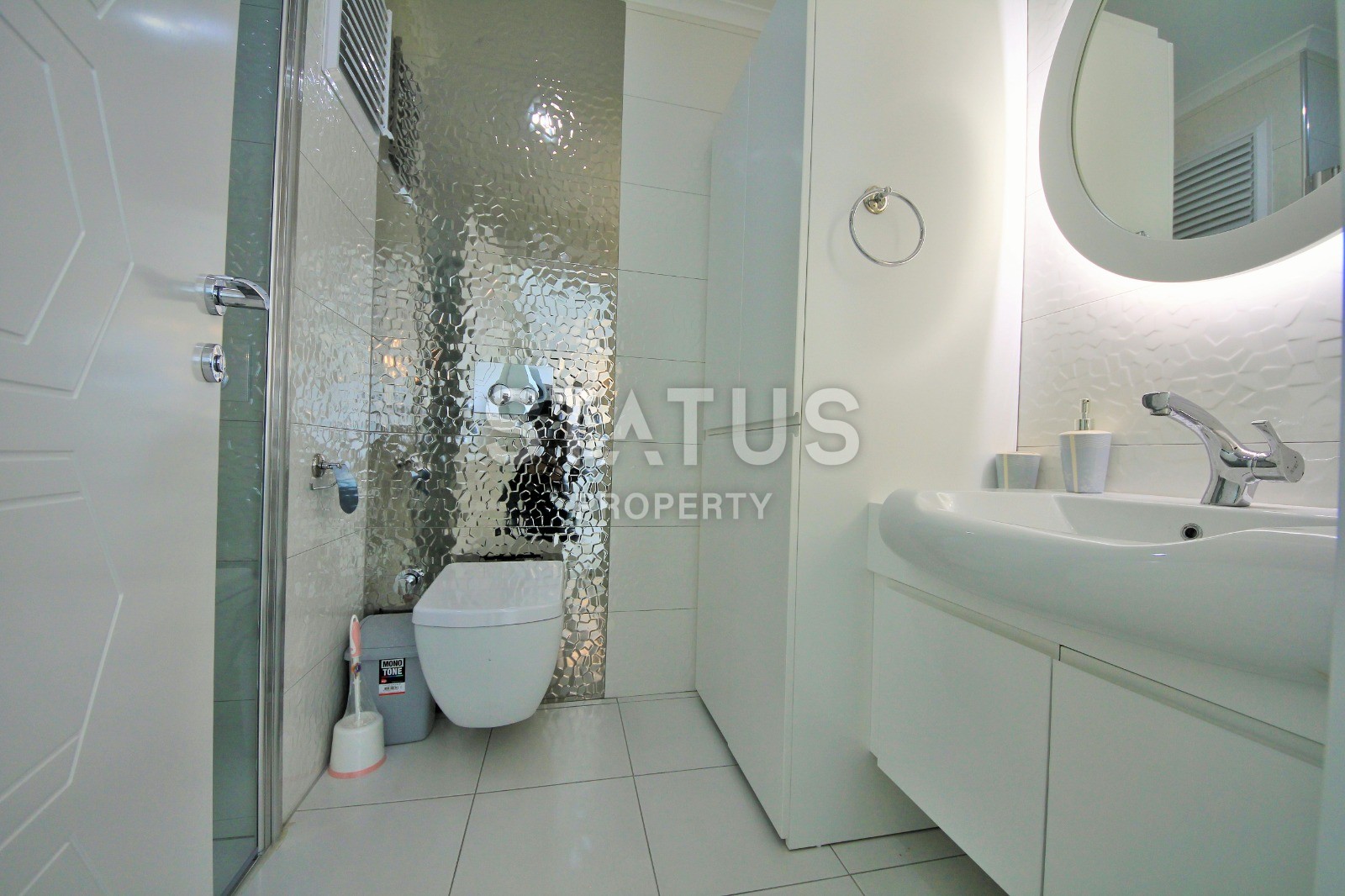 Luxury apartments! Direct sea view! Complex on the first line in Kargicak 70 sq.m. фото 32