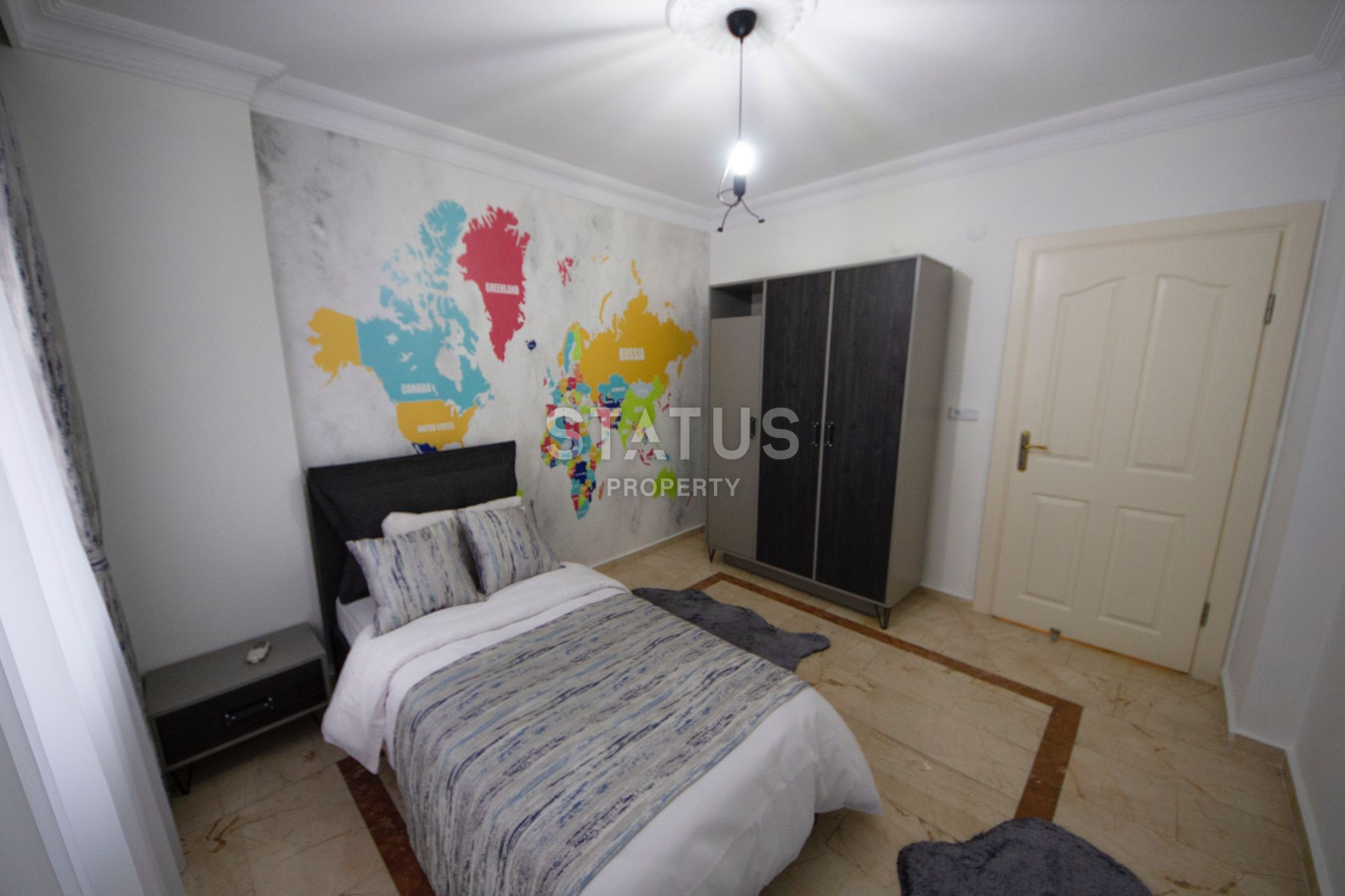 Просторная квартира 2+1 с мебелью и новой техникой в районе Клеопатры, 100м.кв фото 10