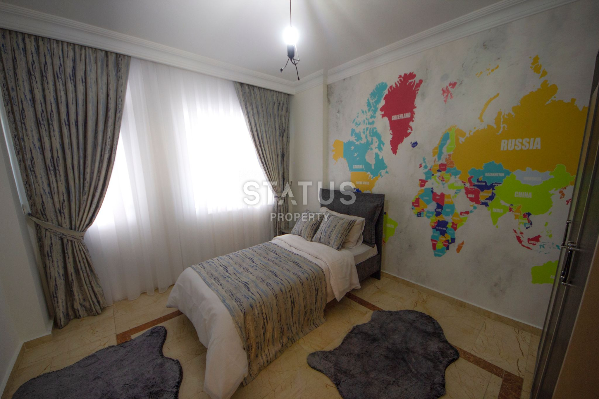 Просторная квартира 2+1 с мебелью и новой техникой в районе Клеопатры, 100м.кв фото 12