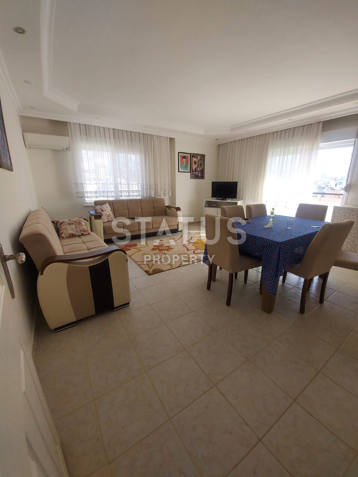 Квартира 2+1 с мебелью, в 300 метра от моря в Махмутларе, 115 кв.м. фото 4