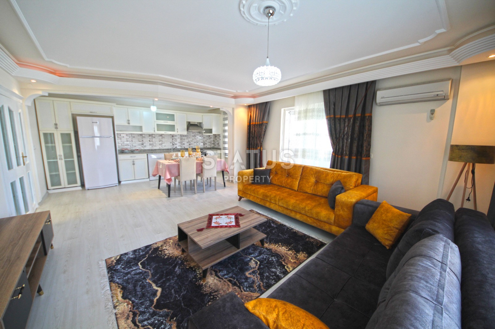 Квартира 2+1 с мебелью и техникой в 450 метрах от Средиземного моря, 115 кв.м. фото 23