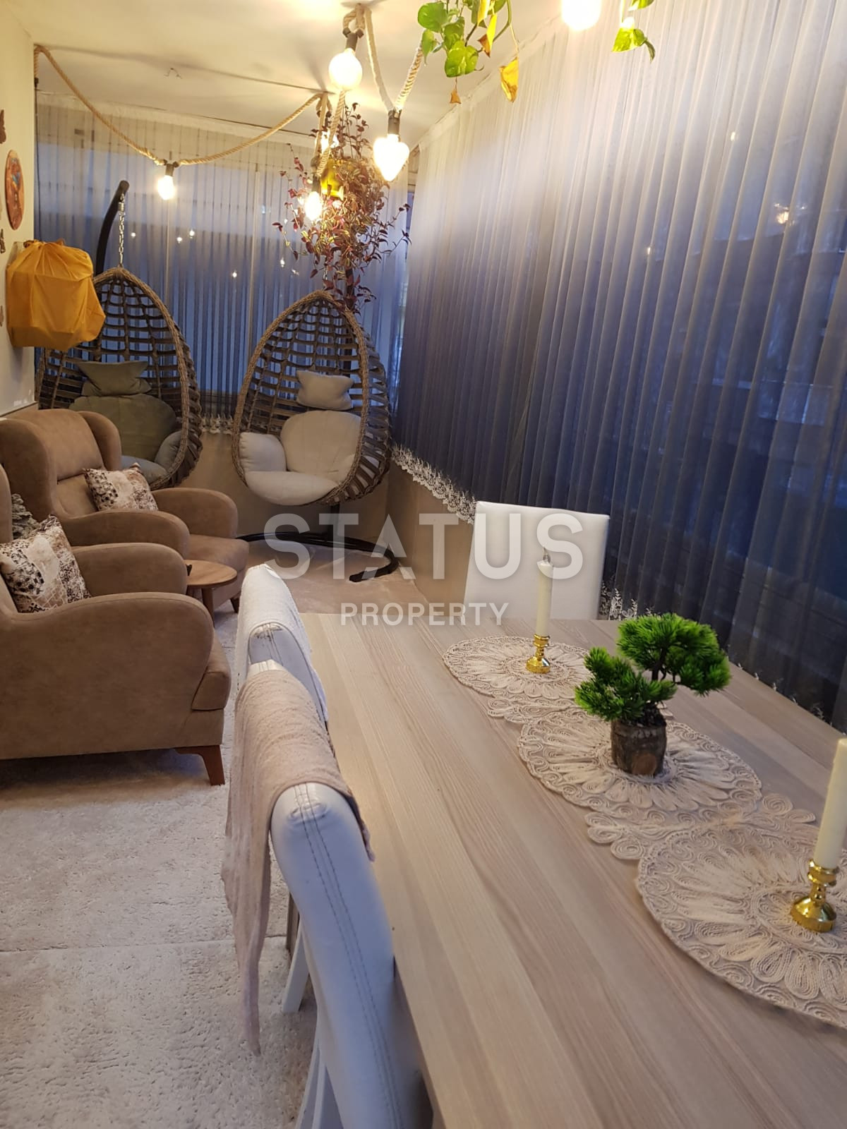 Уютная квартира 2+1 с мебелью в районе пляжа Клеопатры, 120м.кв фото 9