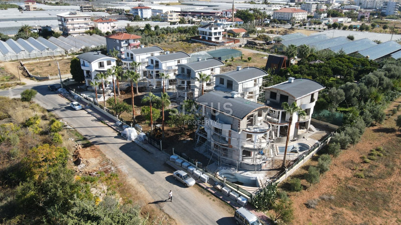 Элитный комплекс вилл на этапе строительства в 150 метрах от моря в районе Конаклы, 265м.кв фото 5