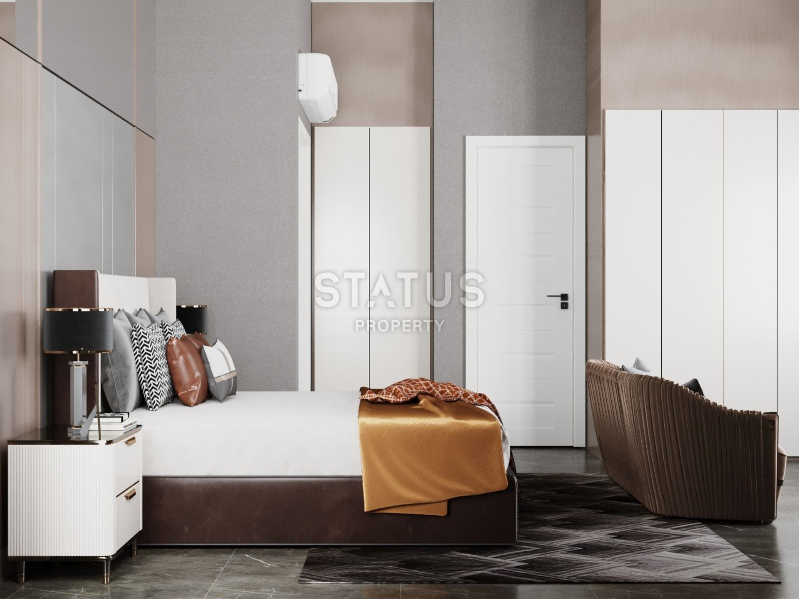 Элитный комплекс вилл на этапе строительства в 150 метрах от моря в районе Конаклы, 265м.кв фото 11