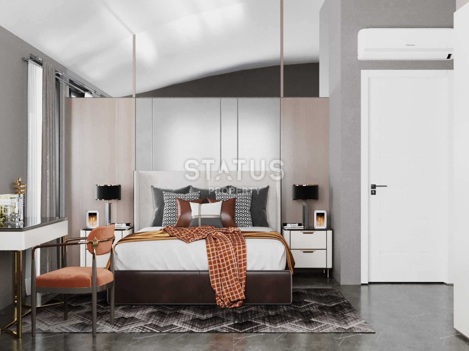 Элитный комплекс вилл на этапе строительства в 150 метрах от моря в районе Конаклы, 265м.кв фото 15