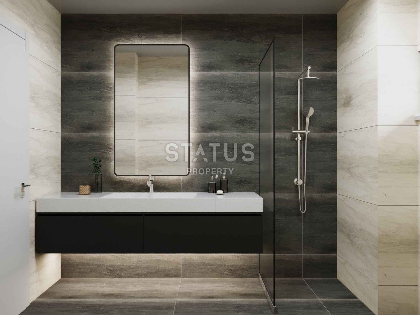 Элитный комплекс вилл на этапе строительства в 150 метрах от моря в районе Конаклы, 265м.кв фото 16