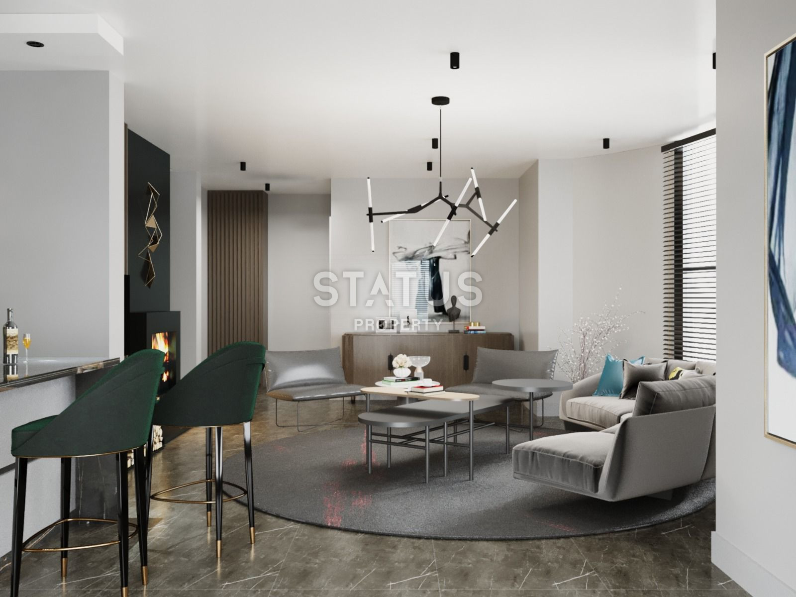 Элитный комплекс вилл на этапе строительства в 150 метрах от моря в районе Конаклы, 265м.кв фото 17