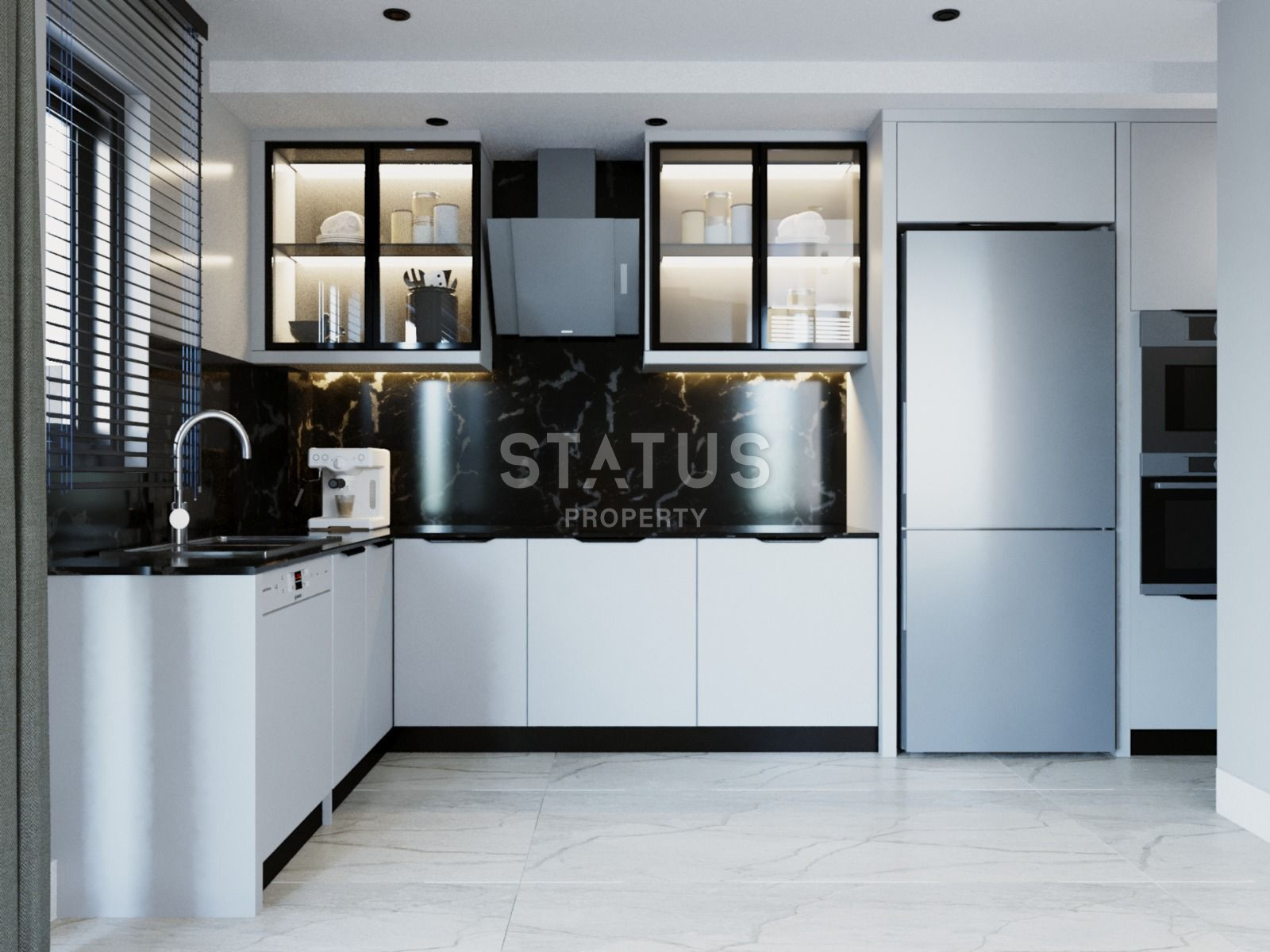 Элитный комплекс вилл на этапе строительства в 150 метрах от моря в районе Конаклы, 265м.кв фото 18