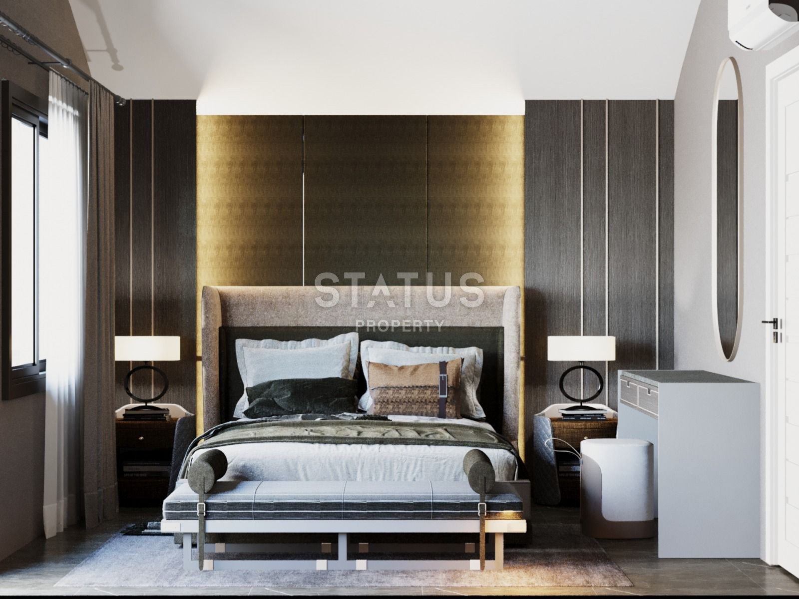 Элитный комплекс вилл на этапе строительства в 150 метрах от моря в районе Конаклы, 265м.кв фото 20