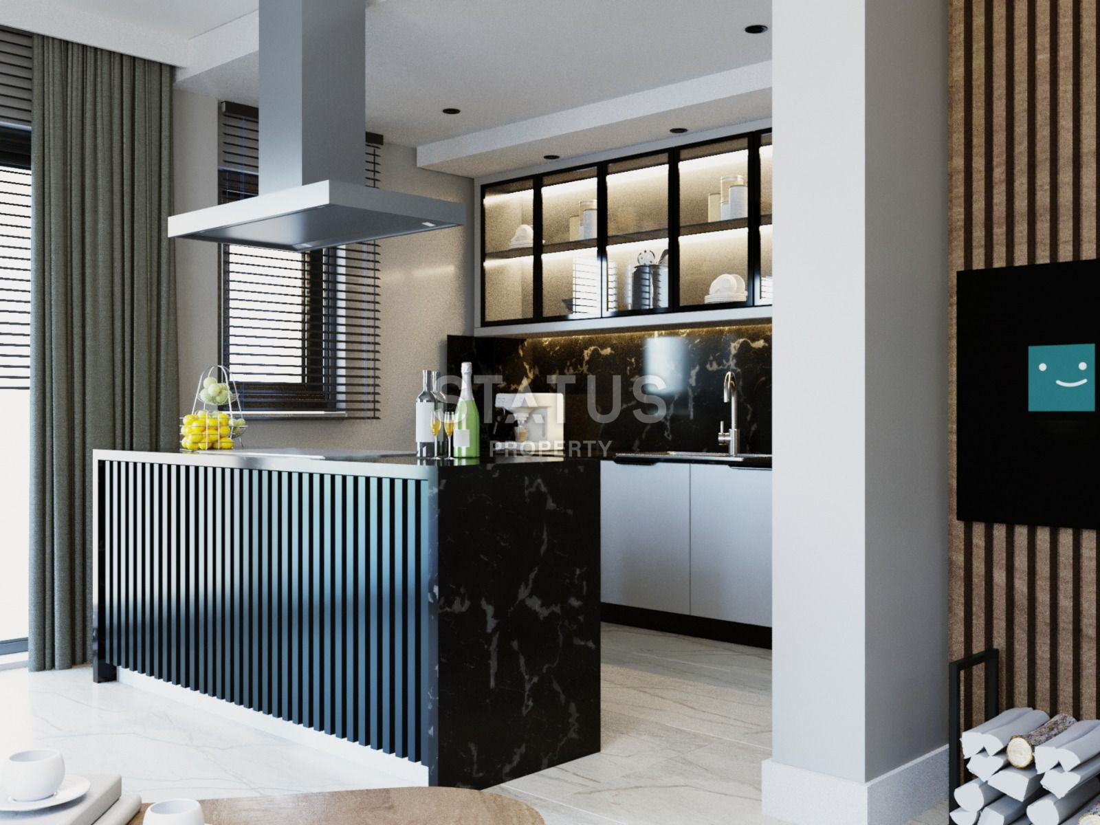 Элитный комплекс вилл на этапе строительства в 150 метрах от моря в районе Конаклы, 265м.кв фото 21