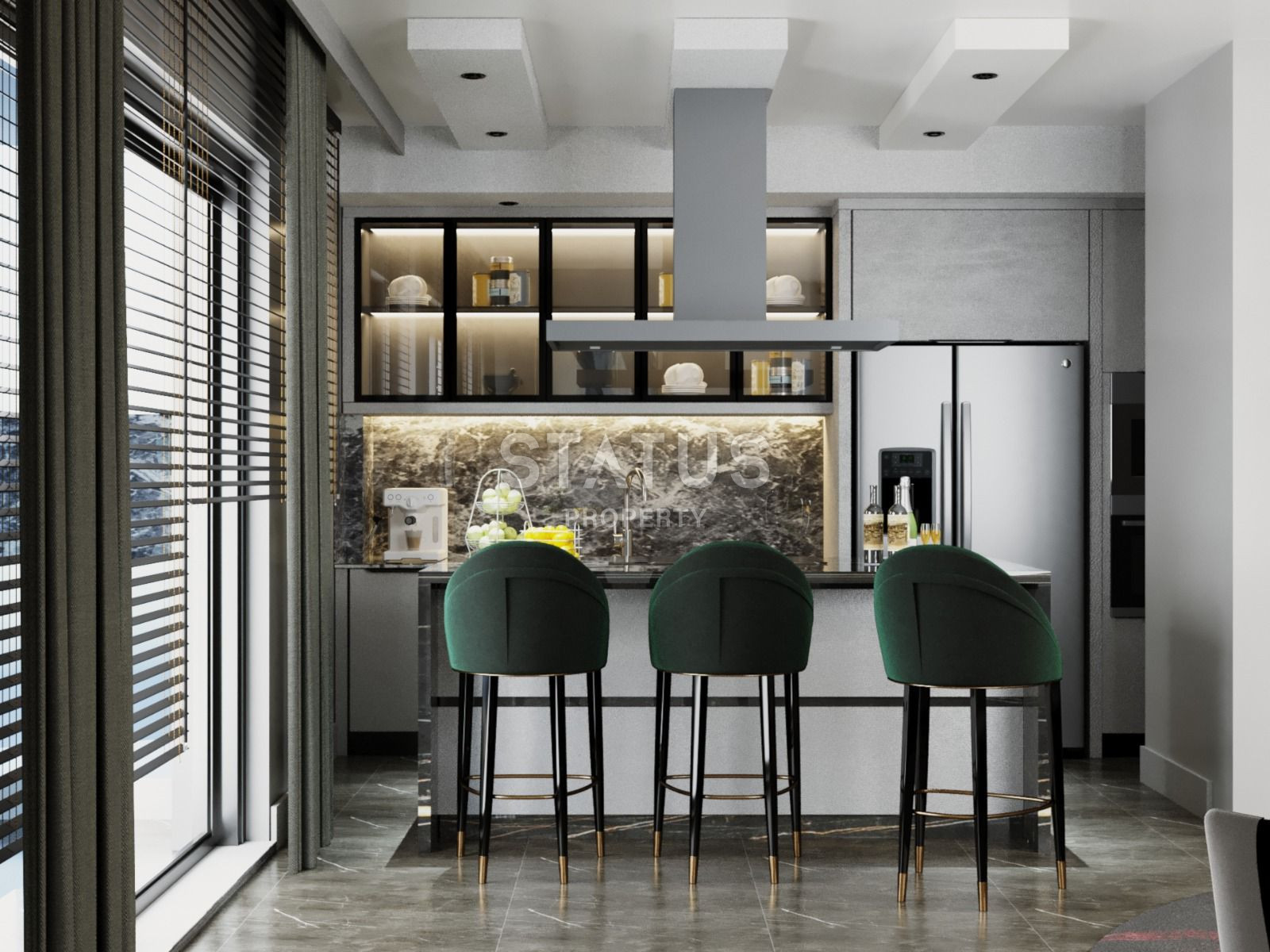 Элитный комплекс вилл на этапе строительства в 150 метрах от моря в районе Конаклы, 265м.кв фото 24