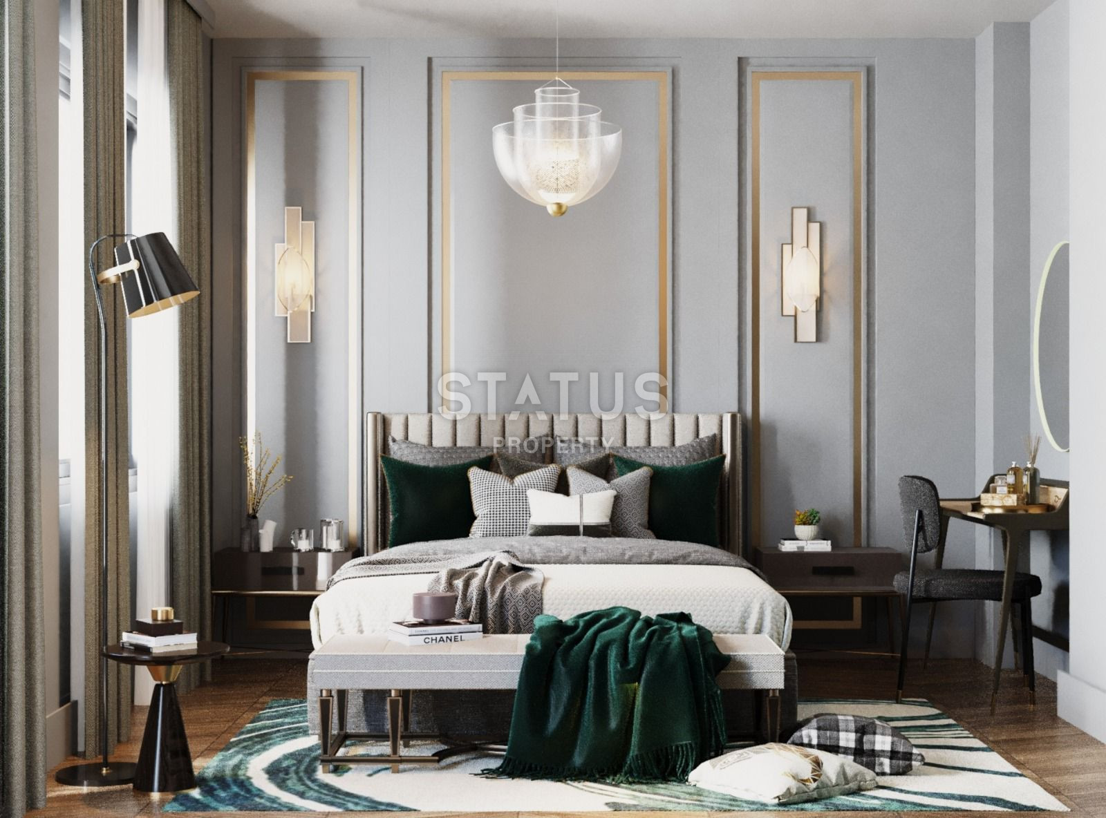 Элитный комплекс вилл на этапе строительства в 150 метрах от моря в районе Конаклы, 265м.кв фото 25