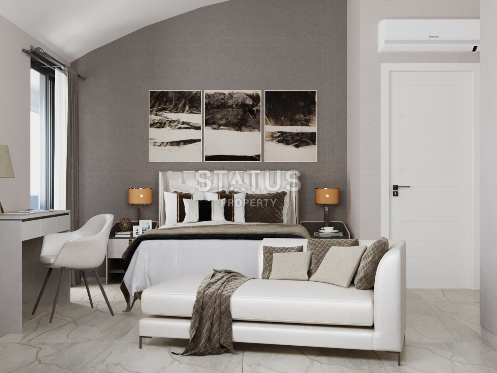 Элитный комплекс вилл на этапе строительства в 150 метрах от моря в районе Конаклы, 265м.кв фото 26