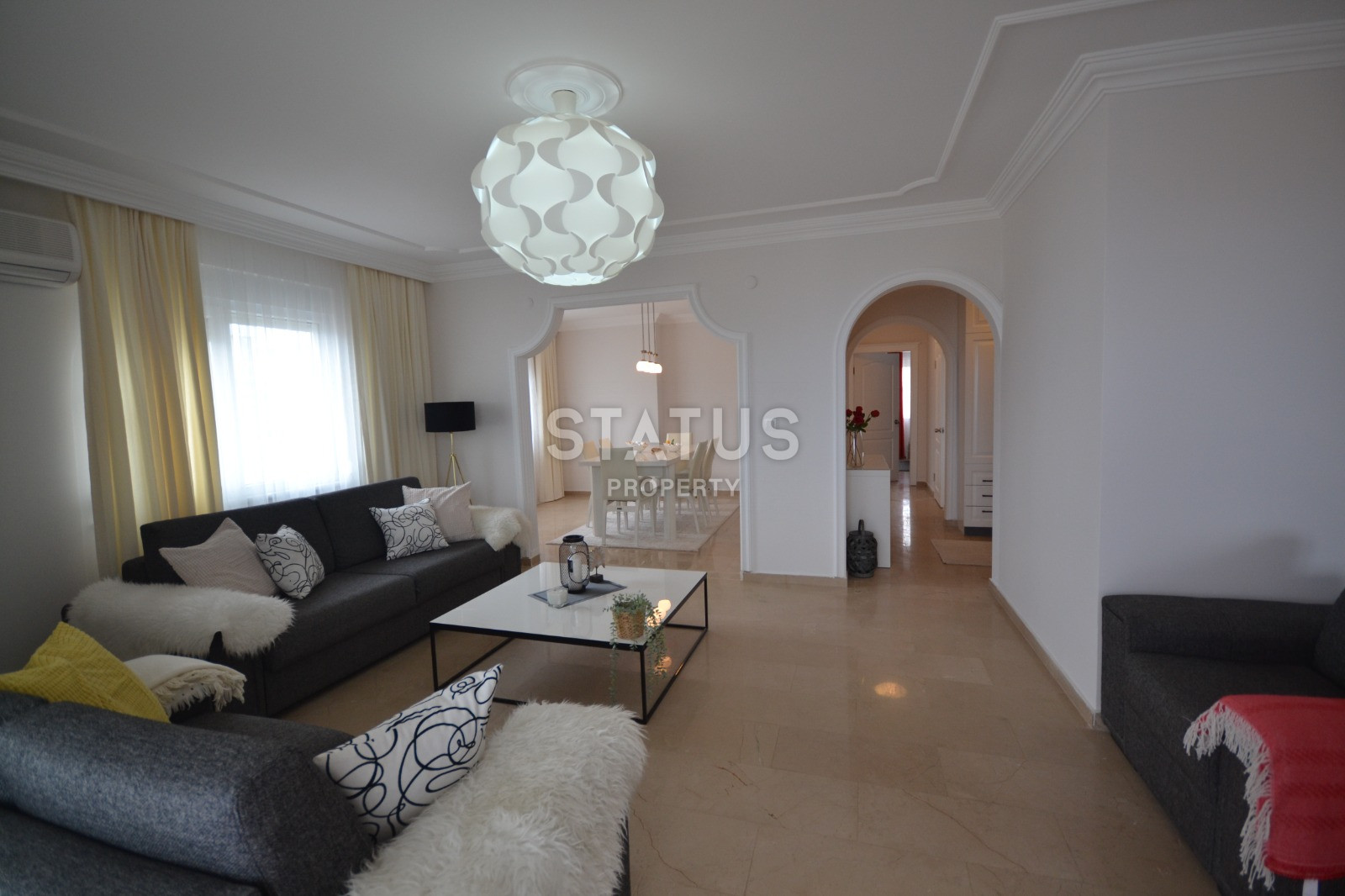 Двухуровневая квартира 4+1 с видом на море и горы в Махмутларе, 250м2 фото 9