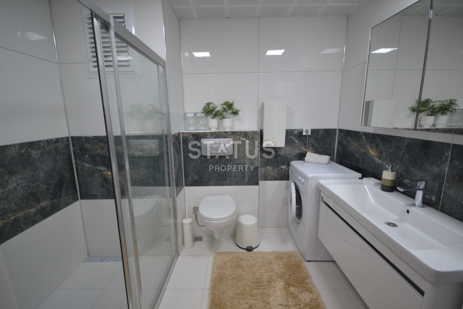 Двухуровневая квартира 4+1 с видом на море и горы в Махмутларе, 250м2 фото 50