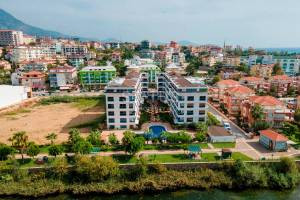 Дуплекс 2+1 в 200 метрах от моря в Кестеле, 120 м2. фото 39