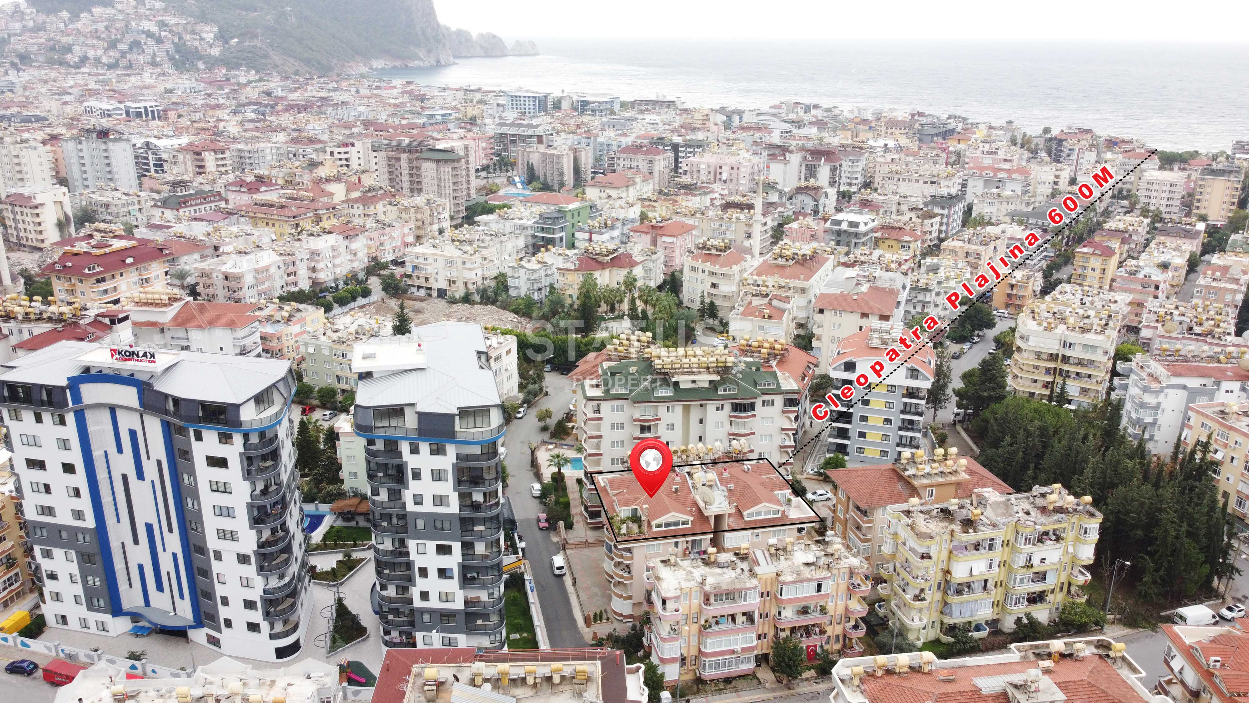 Three-room apartment 600 meters from Cleopatra beach, 110m2 фото 20