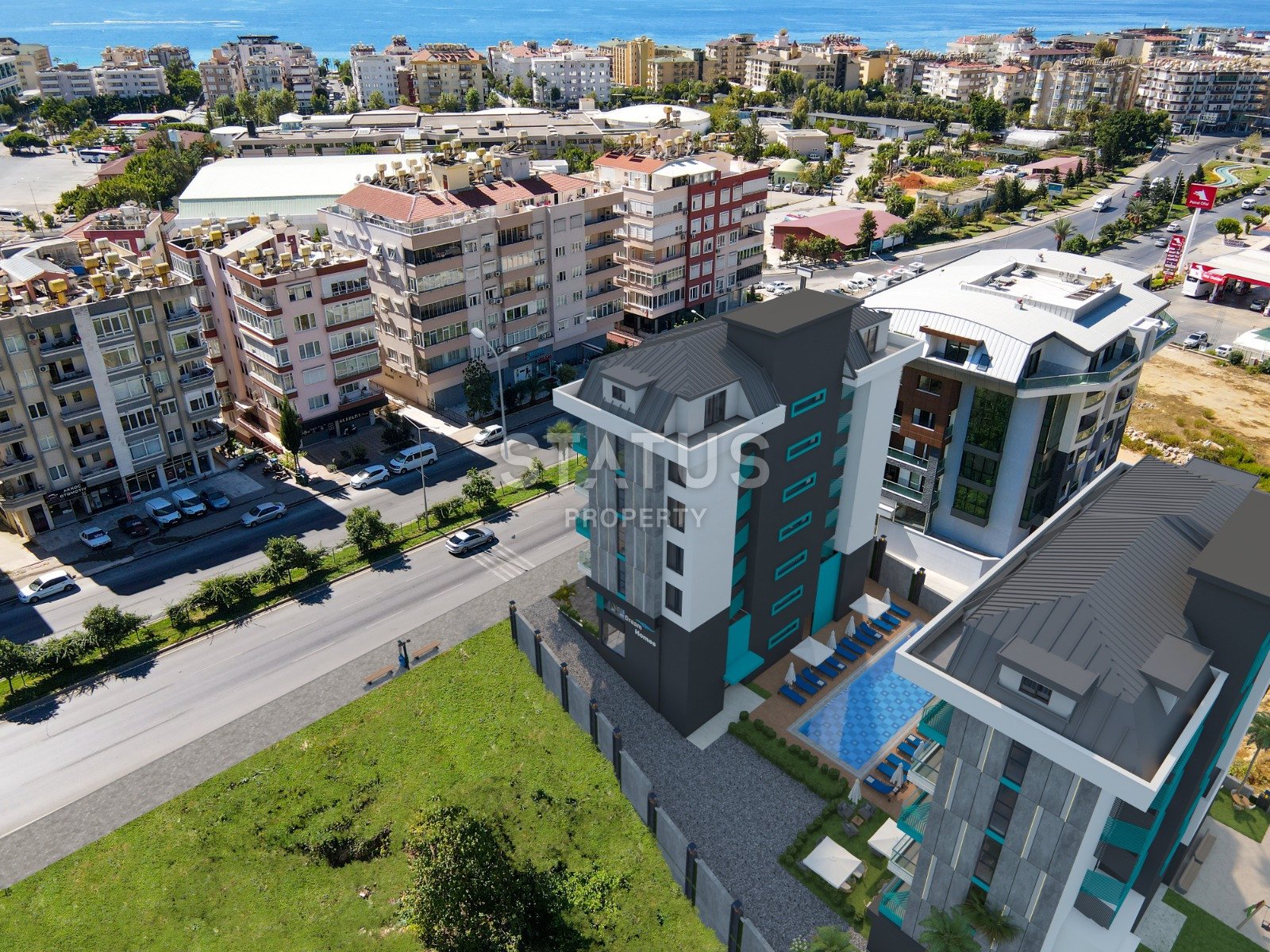 Project under construction in the center of Alanya near Cleopatra beach, low prices and interest-free installments, 1+1,2+1,3+1 фото 5