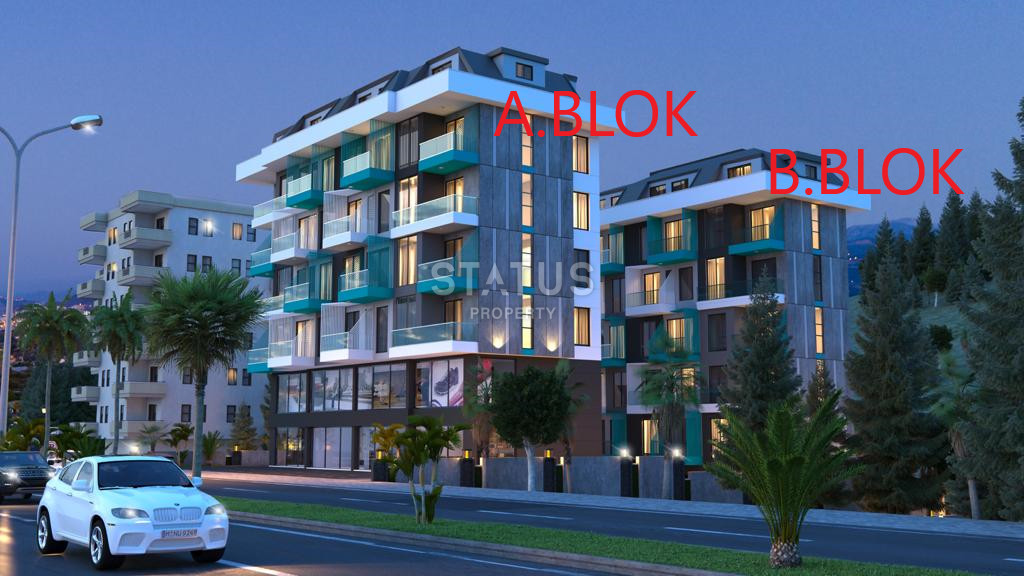 Project under construction in the center of Alanya near Cleopatra beach, low prices and interest-free installments, 1+1,2+1,3+1 фото 7