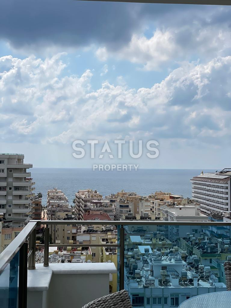 Апартаменты с тремя спальными комнатами в комплексе премиум класса в Махмутларе, полный пакет мебели и техники, вид на море, 145м2 фото 17