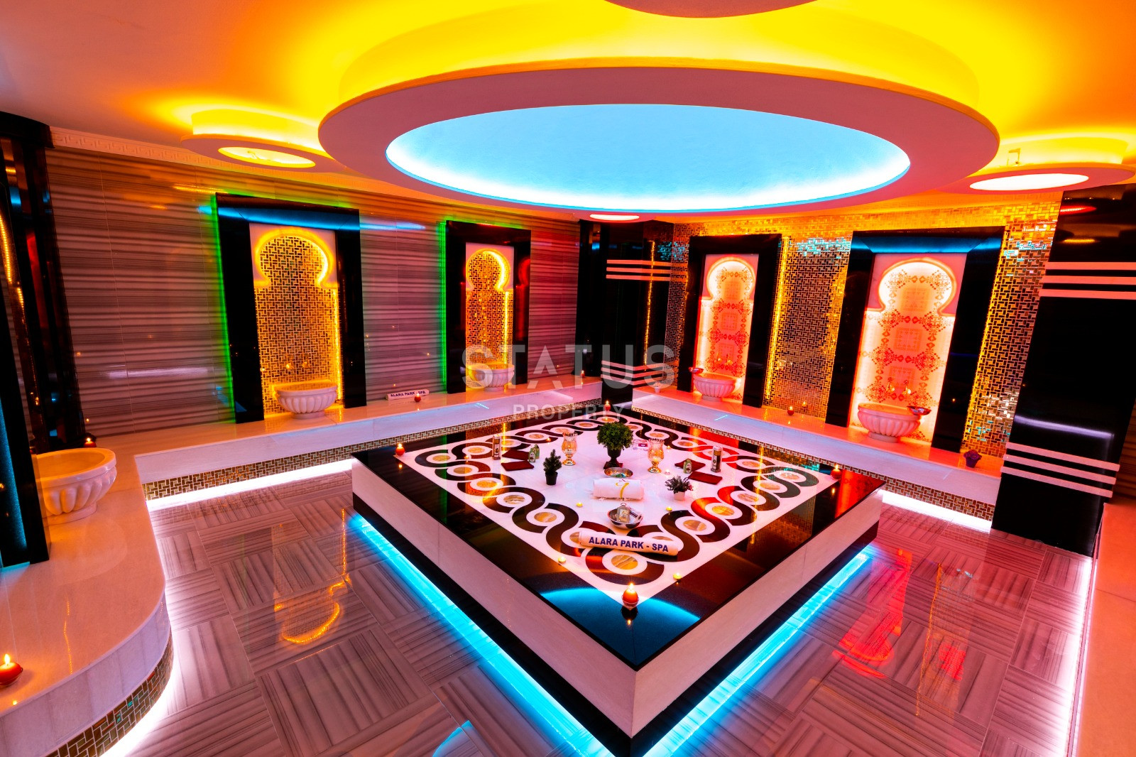 Апартаменты с тремя спальными комнатами в комплексе премиум класса в Махмутларе, полный пакет мебели и техники, вид на море, 145м2 фото 37