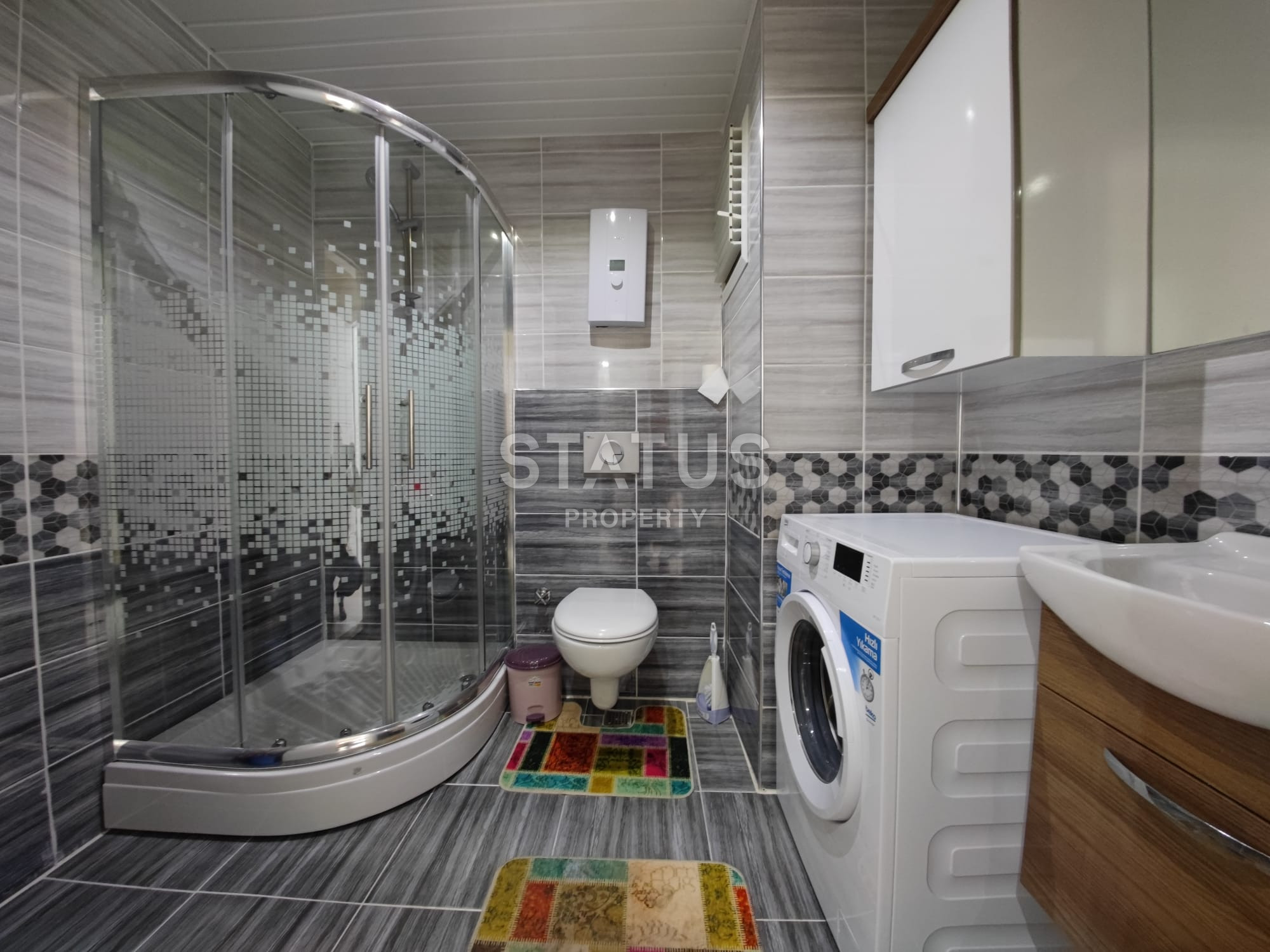 Большая 1+1 в новом комплексе в Махмутларе, 250 метров к морю фото 8