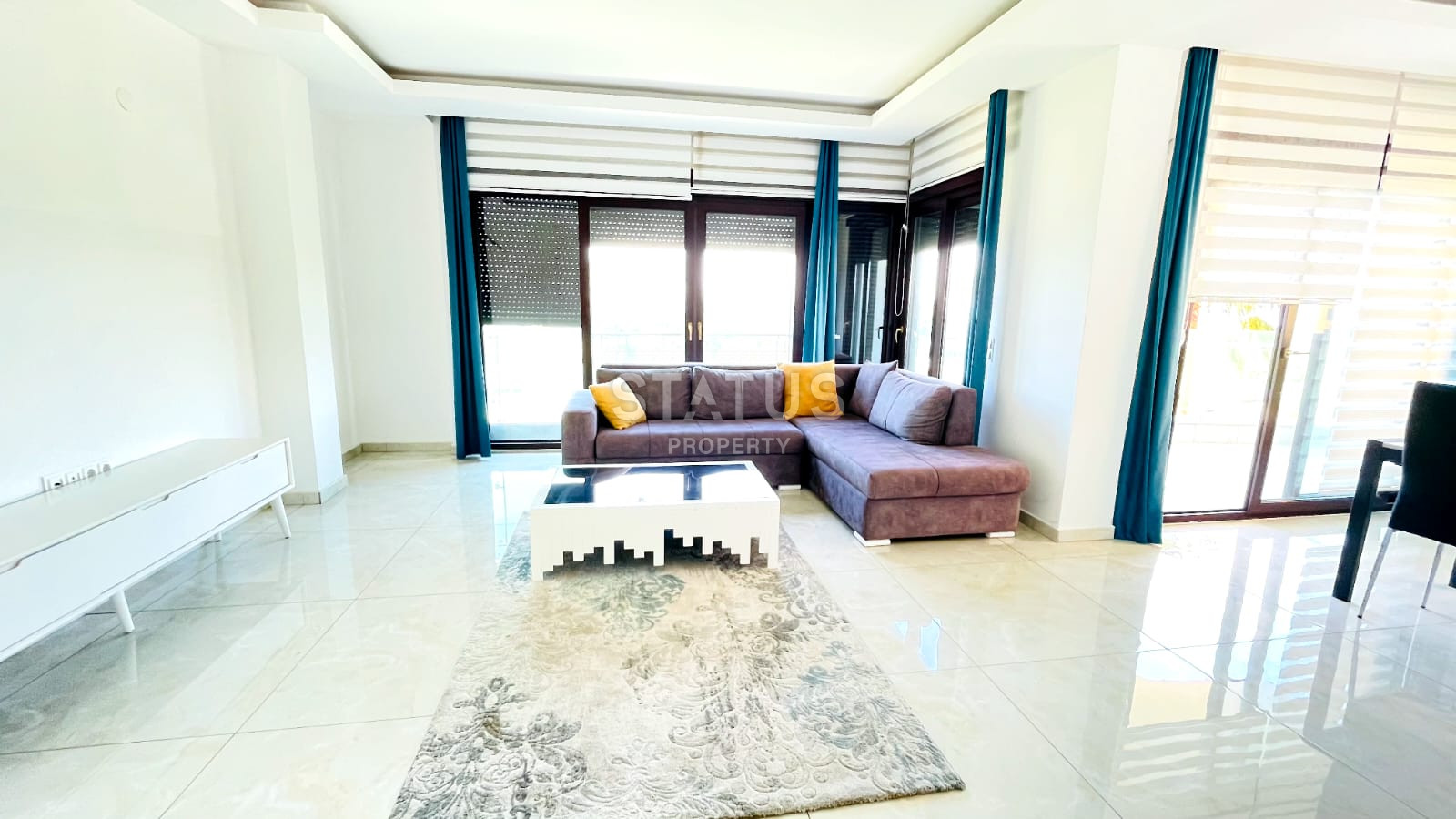 Furnished apartment 2+1 with sea view, 110 m2. Kestel, Alanya. фото 8