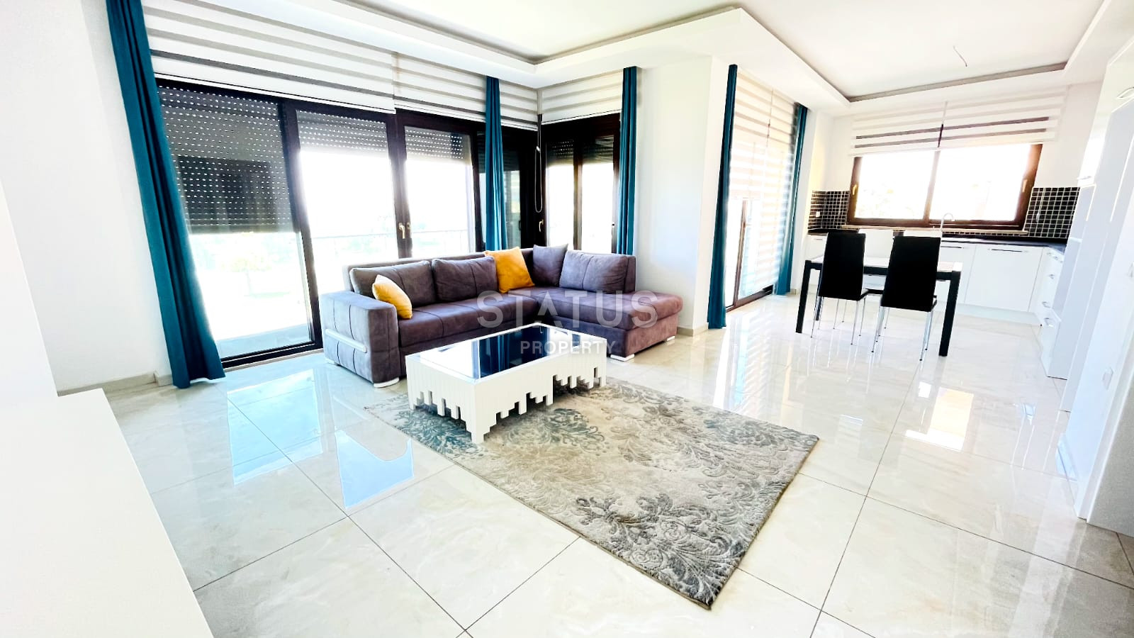 Furnished apartment 2+1 with sea view, 110 m2. Kestel, Alanya. фото 9