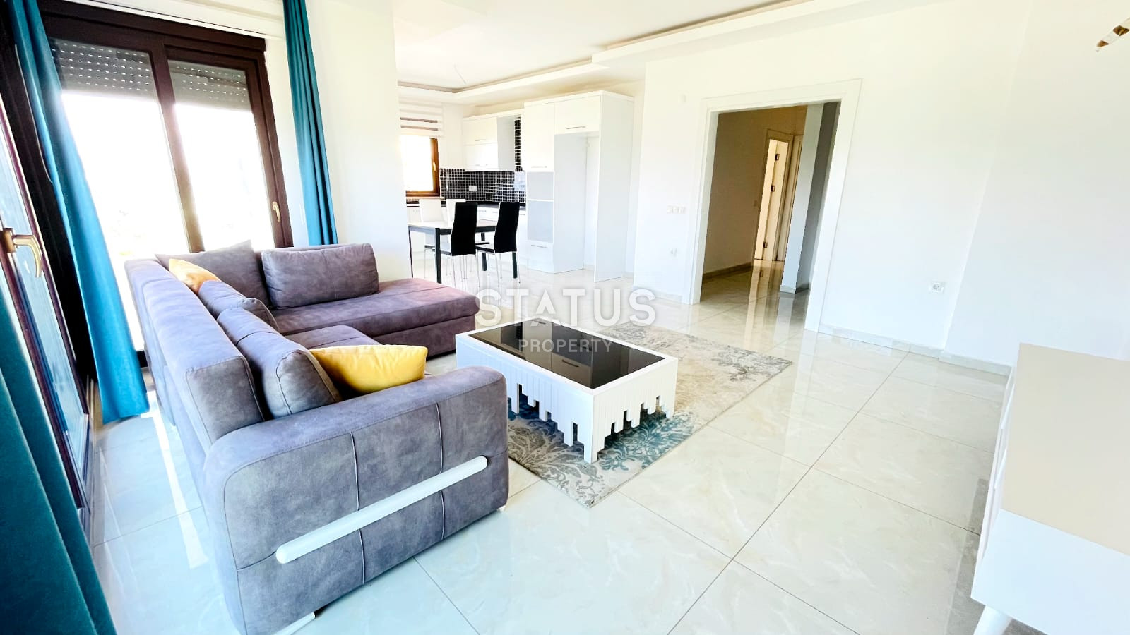 Furnished apartment 2+1 with sea view, 110 m2. Kestel, Alanya. фото 11