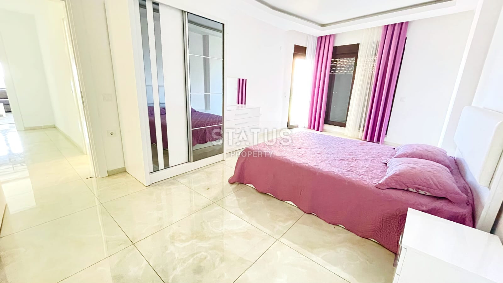 Furnished apartment 2+1 with sea view, 110 m2. Kestel, Alanya. фото 14