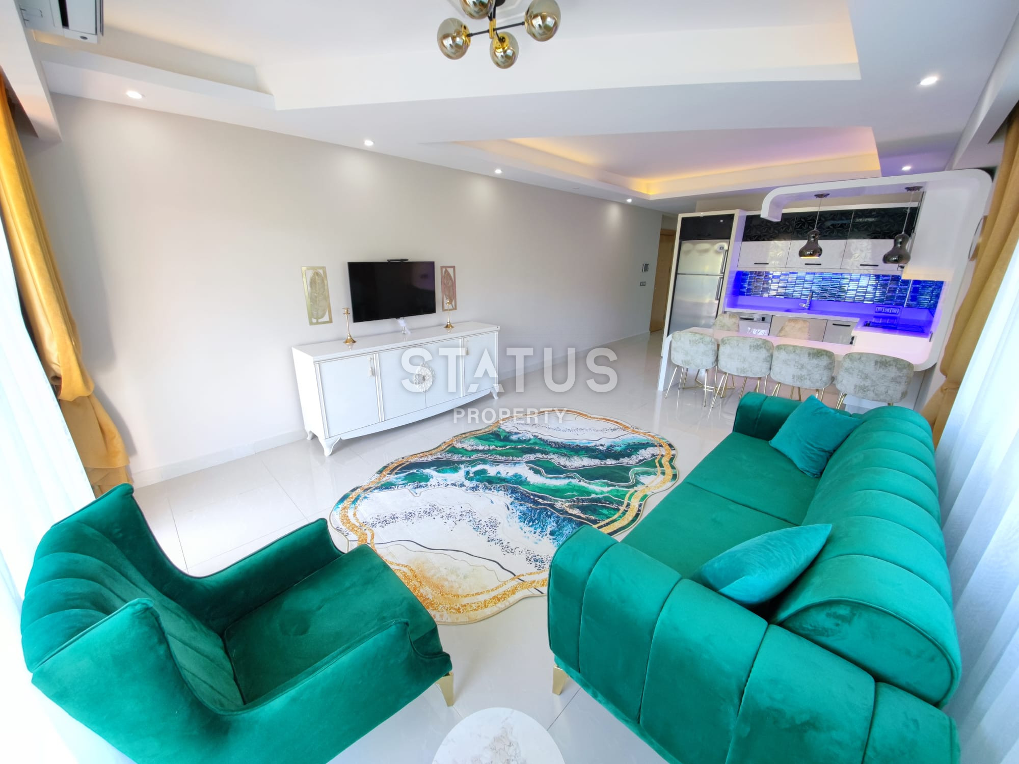 Просторная квартира планировки 3+1 с мебелью в комплексе с развитой инфраструктурой и собственным пляжем, 170м.кв фото 24