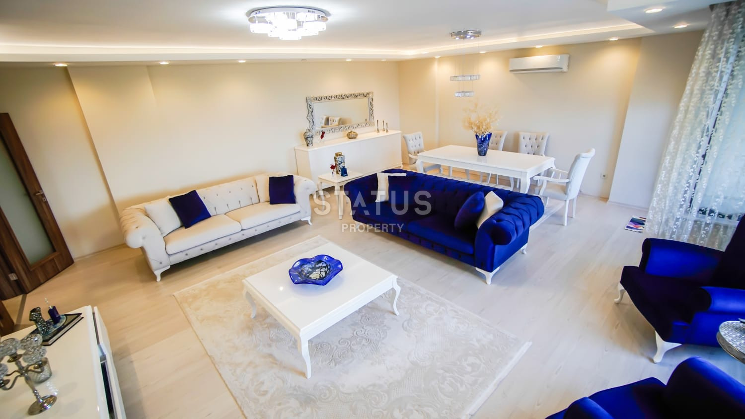 Меблированные апартаменты 3+1 с видом на море в районе Кестель, 240 м2 фото 2