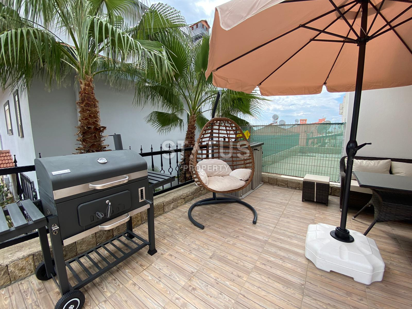 Garden duplex 3+1 with new furniture and appliances, 220 sq.m. фото 13