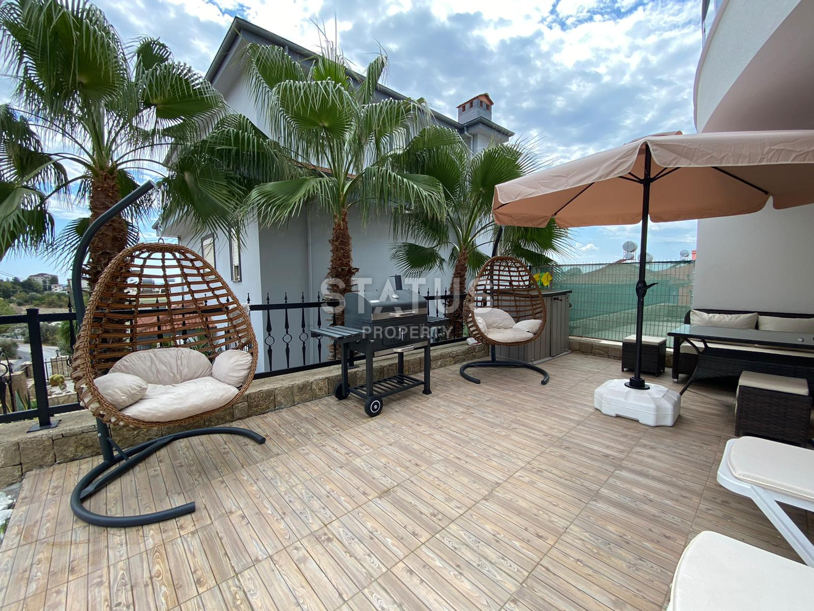 Garden duplex 3+1 with new furniture and appliances, 220 sq.m. фото 18