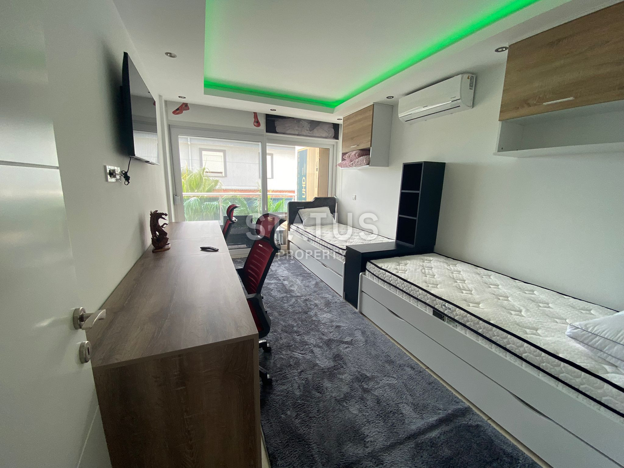 Garden duplex 3+1 with new furniture and appliances, 220 sq.m. фото 27