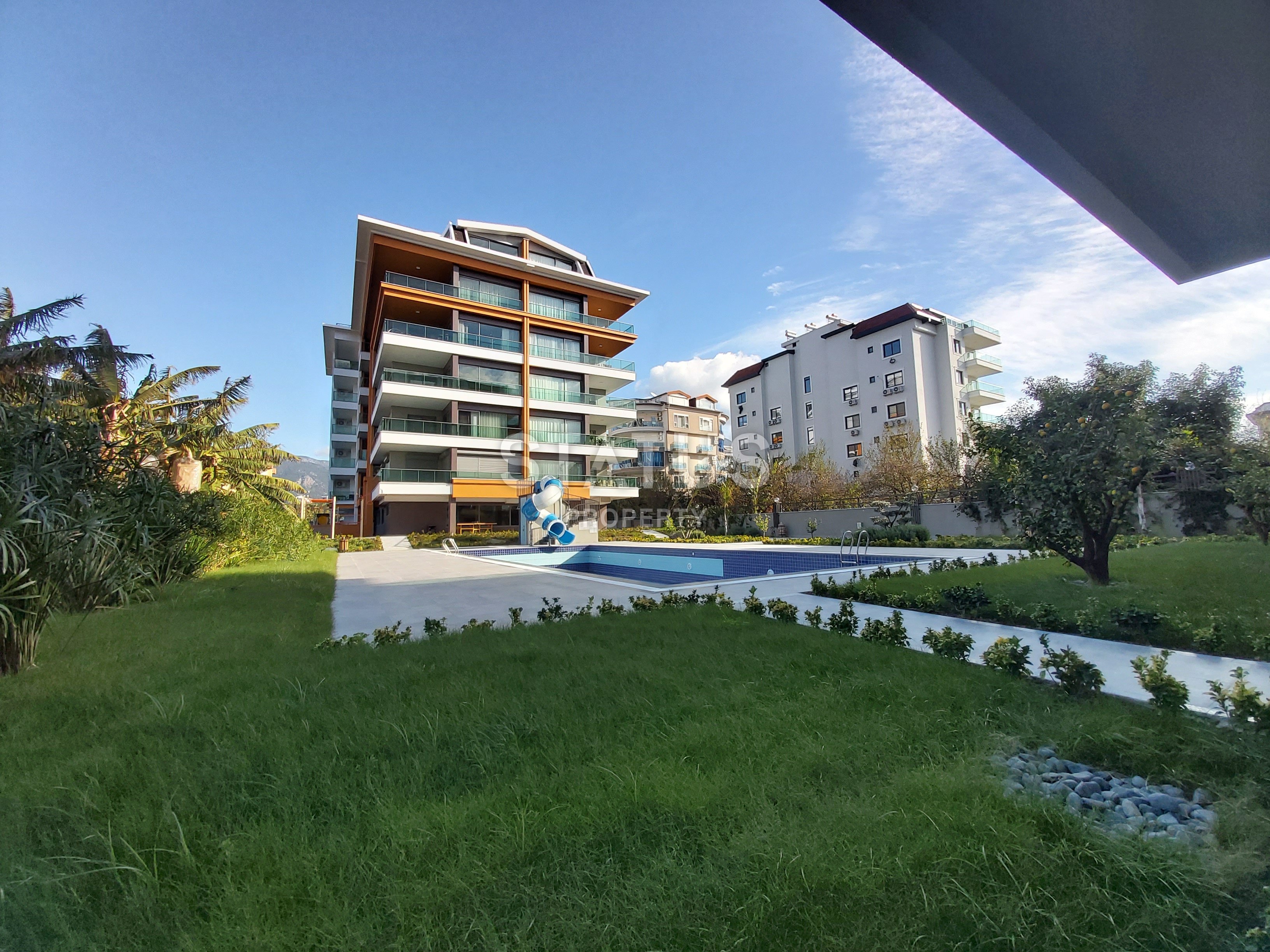 Apartment 2+1 with sea and mountain views in a luxury complex. 100 m2. Kestel, Alanya. фото 3