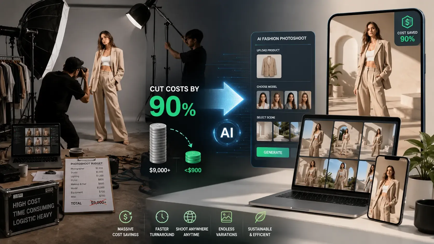 How Fashion Brands in the US Are Cutting Photoshoot Costs by 90% Using AI