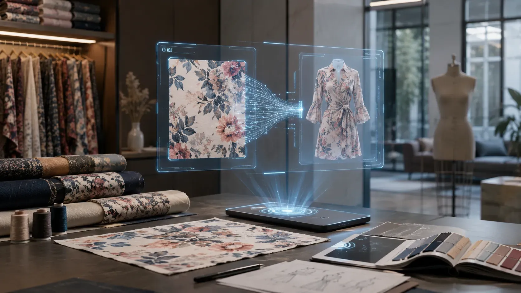 How to Convert Fabric Designs into Garments Using AI