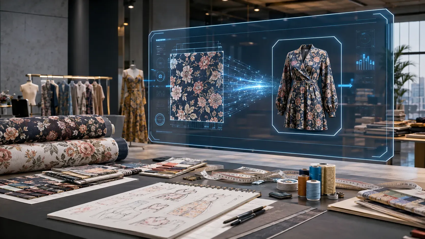 How to Convert Fabric Designs into Garments Using AI