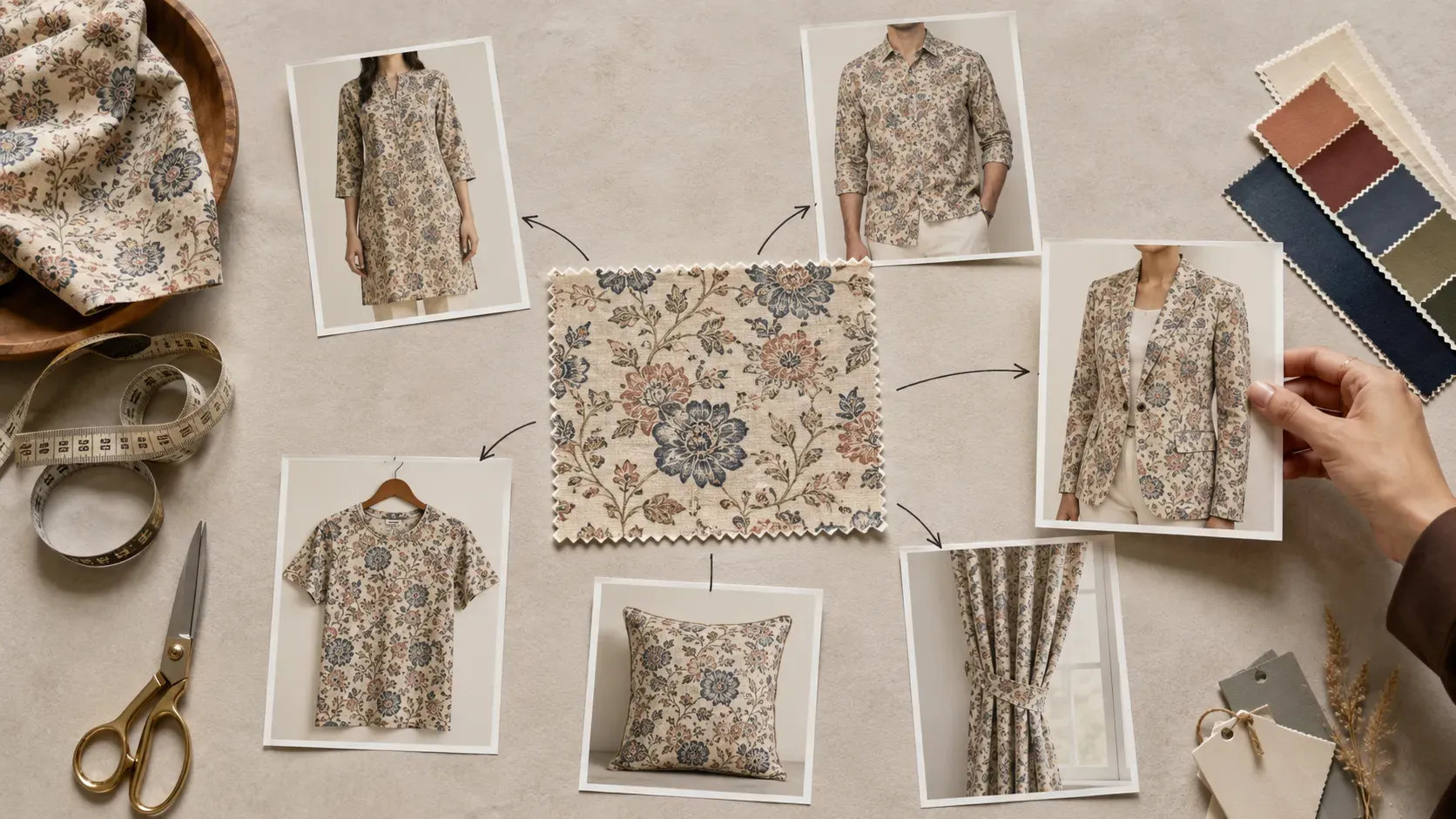 How AI Converts Fabric Swatches into Realistic Garment Images