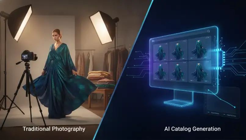 AI Catalog Generation vs Traditional Photography: A Cost Comparison for E-Commerce Brands Comparison