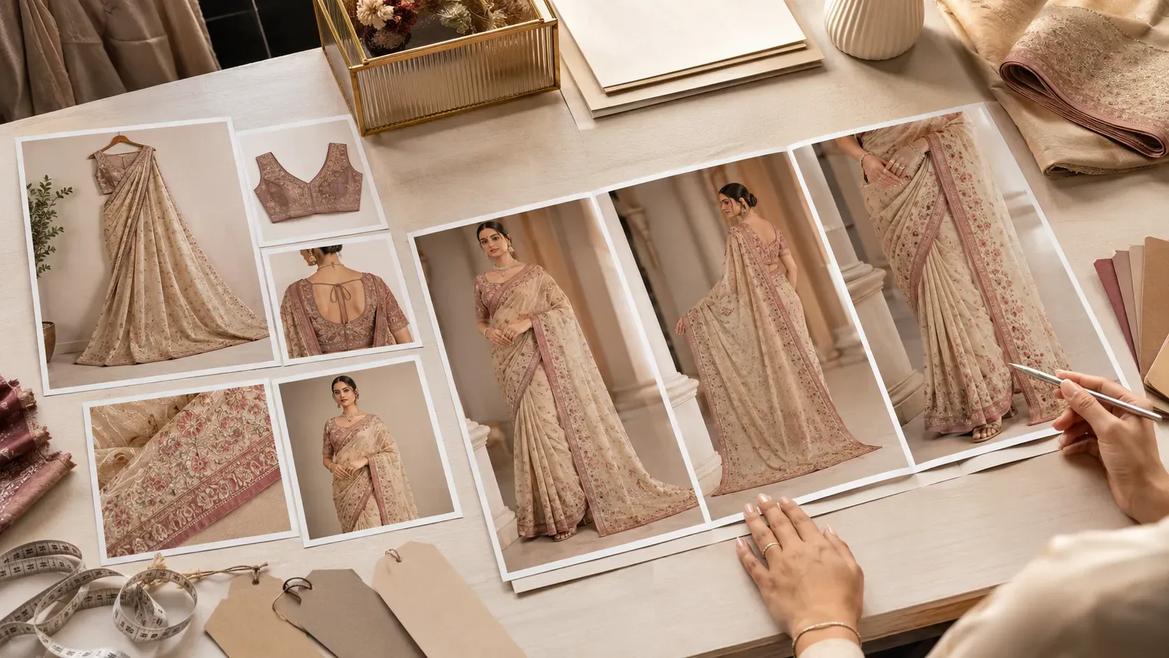 What is AI Saree Catalog Generation for E-Commerce Sellers?
