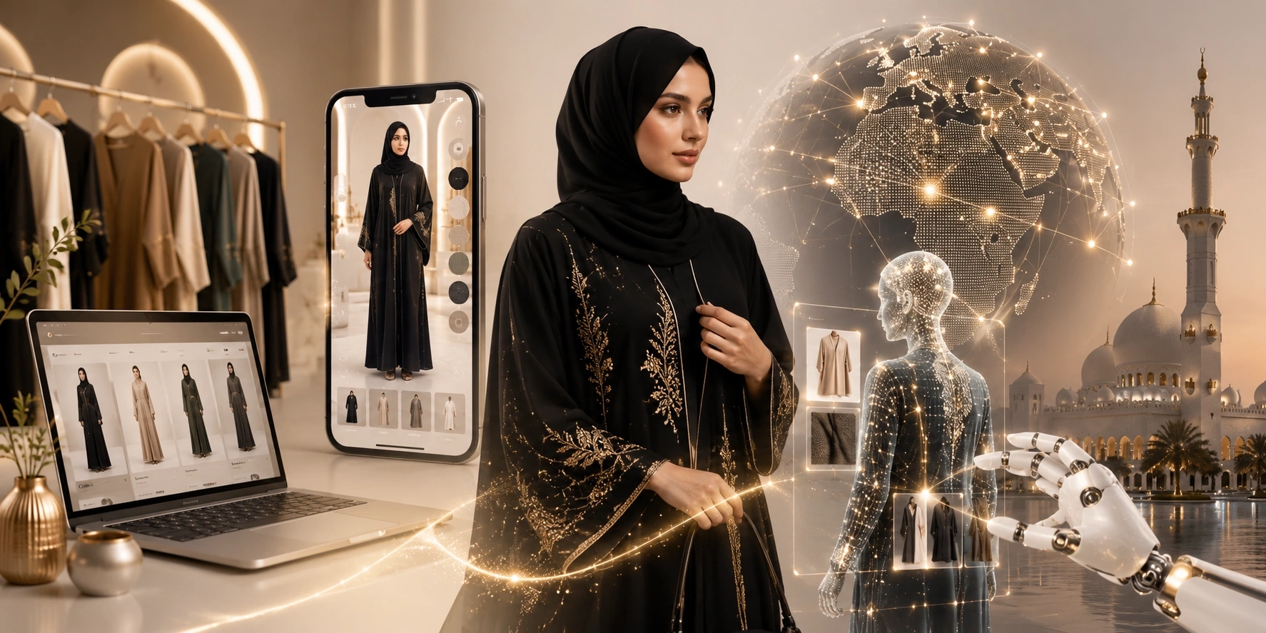 How Saudi Arabian and UAE Abaya Brands Are Using AI to Sell Online to Global Muslim Buyers