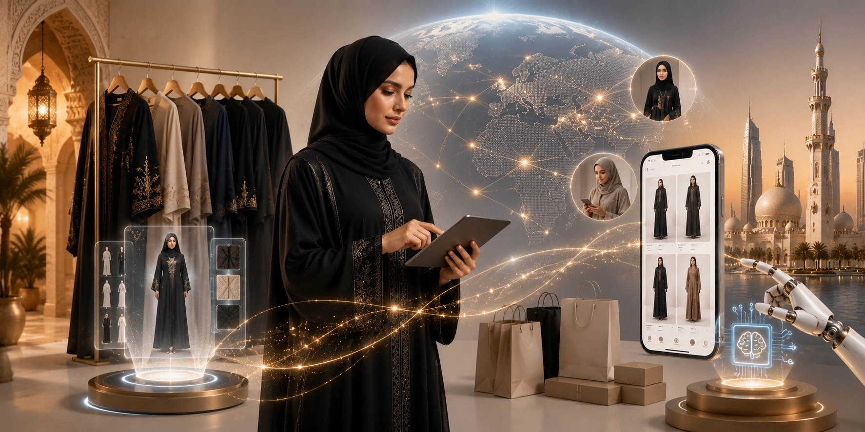 How Saudi Arabian and UAE Abaya Brands Are Using AI to Sell Online to Global Muslim Buyers