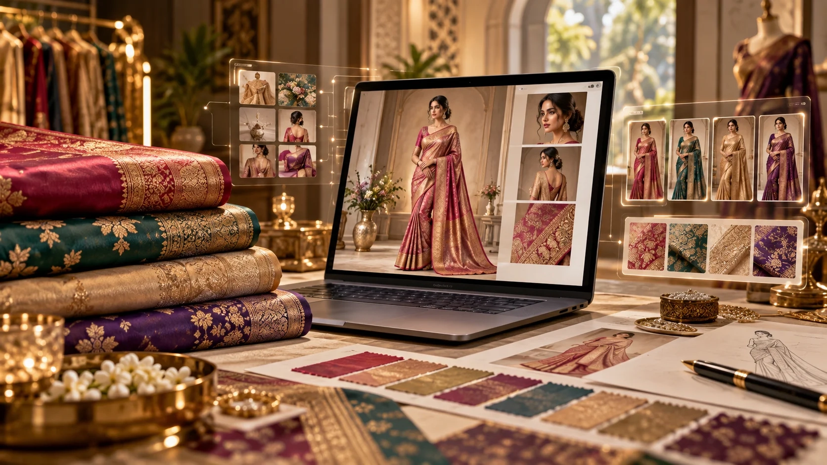 AI Catalogue Generator for Saree Manufacturers: Complete Guide
