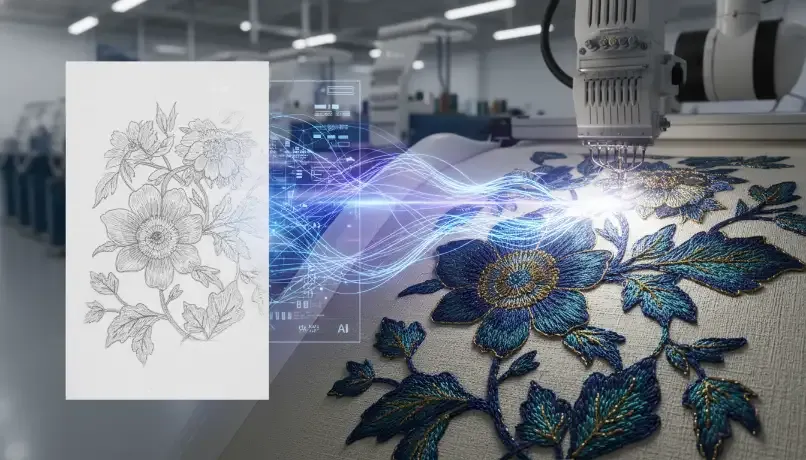Sketch to Embroidery: How AI Converts Hand Drawings into Production Files