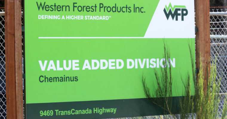 Western Forest Products to cut production at BC sawmills in Q4