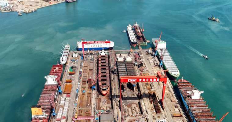 Chinese shipyards secures 75% of global new orders, dominating 2024